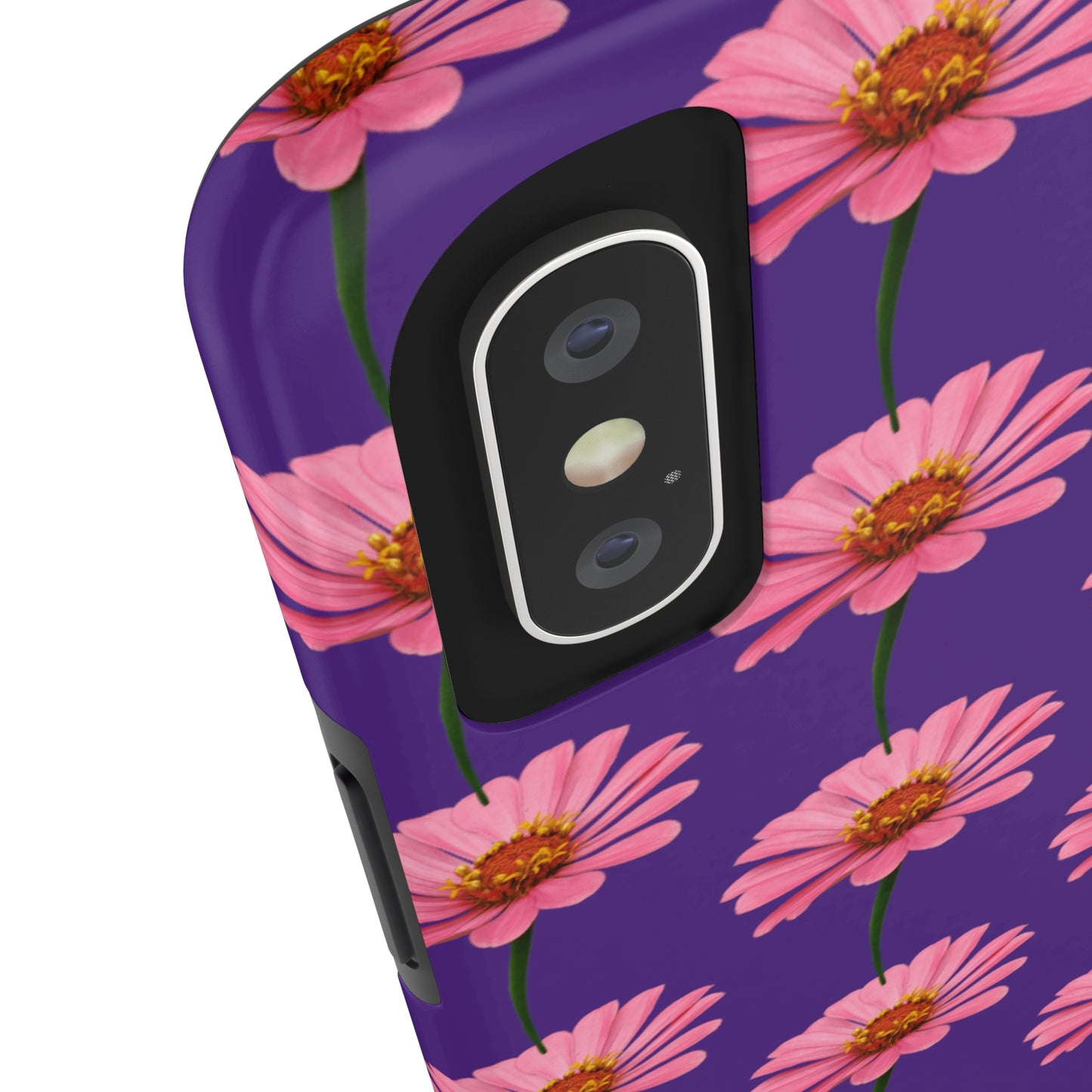 Pink Zinnia Purple Tough Phone Case