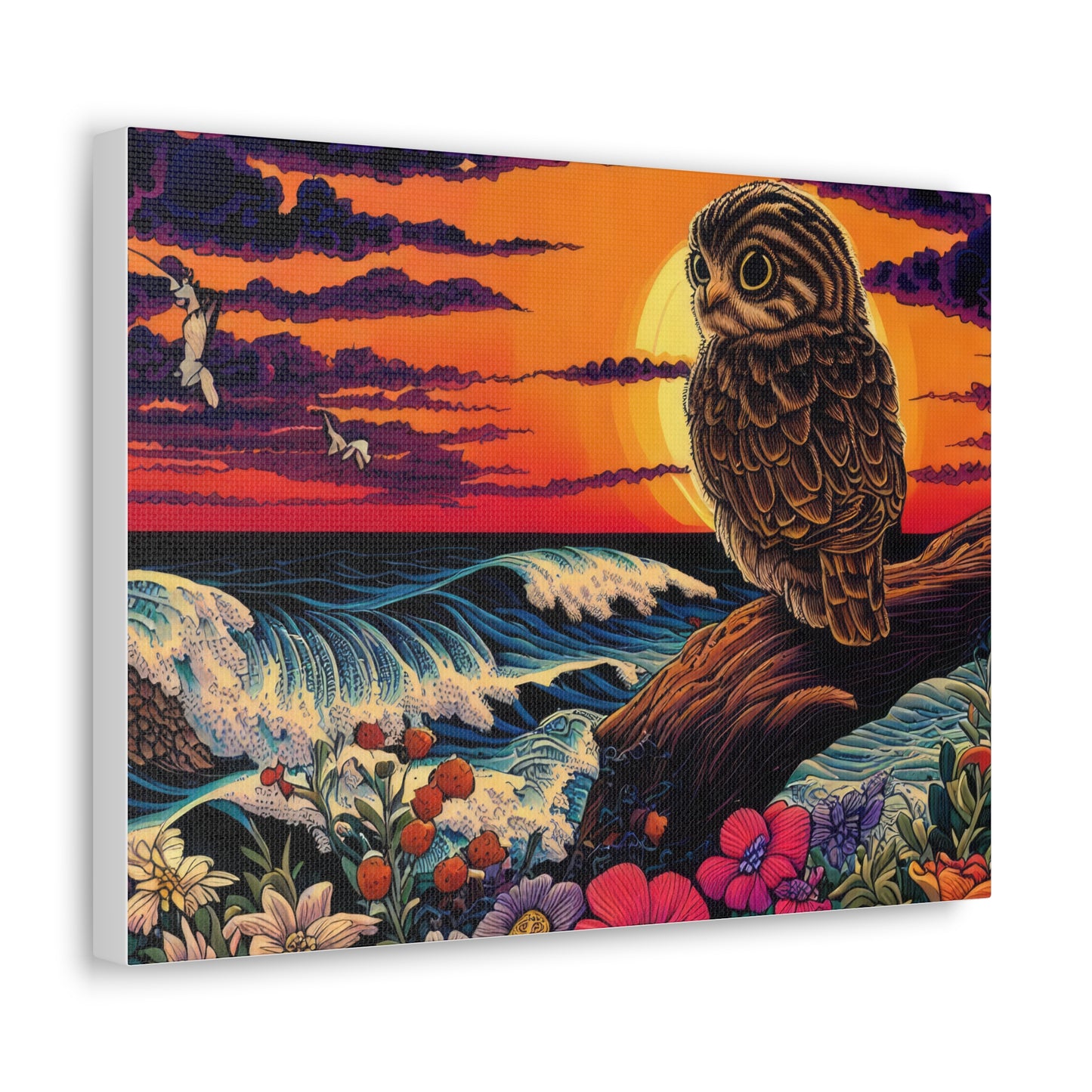 Wisconsin Owl  - Canvas Wall Art