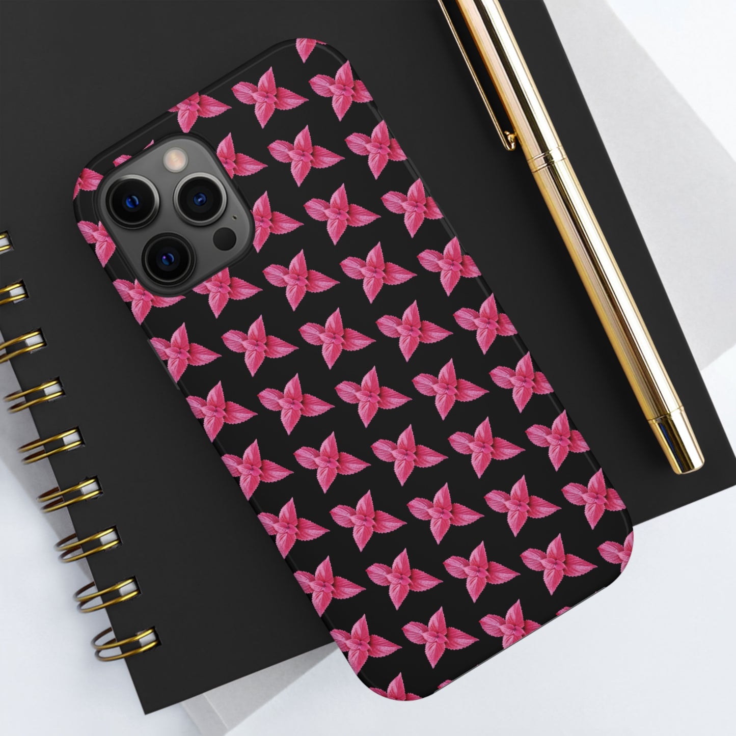 Coleus Black Tough Phone Case