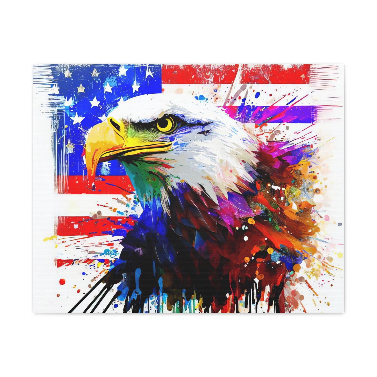 American Eagle Flag  - Canvas Wall Art