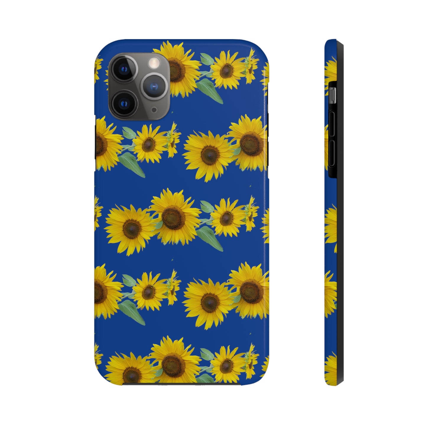 Sunflower Cluster Blue Tough Phone Case