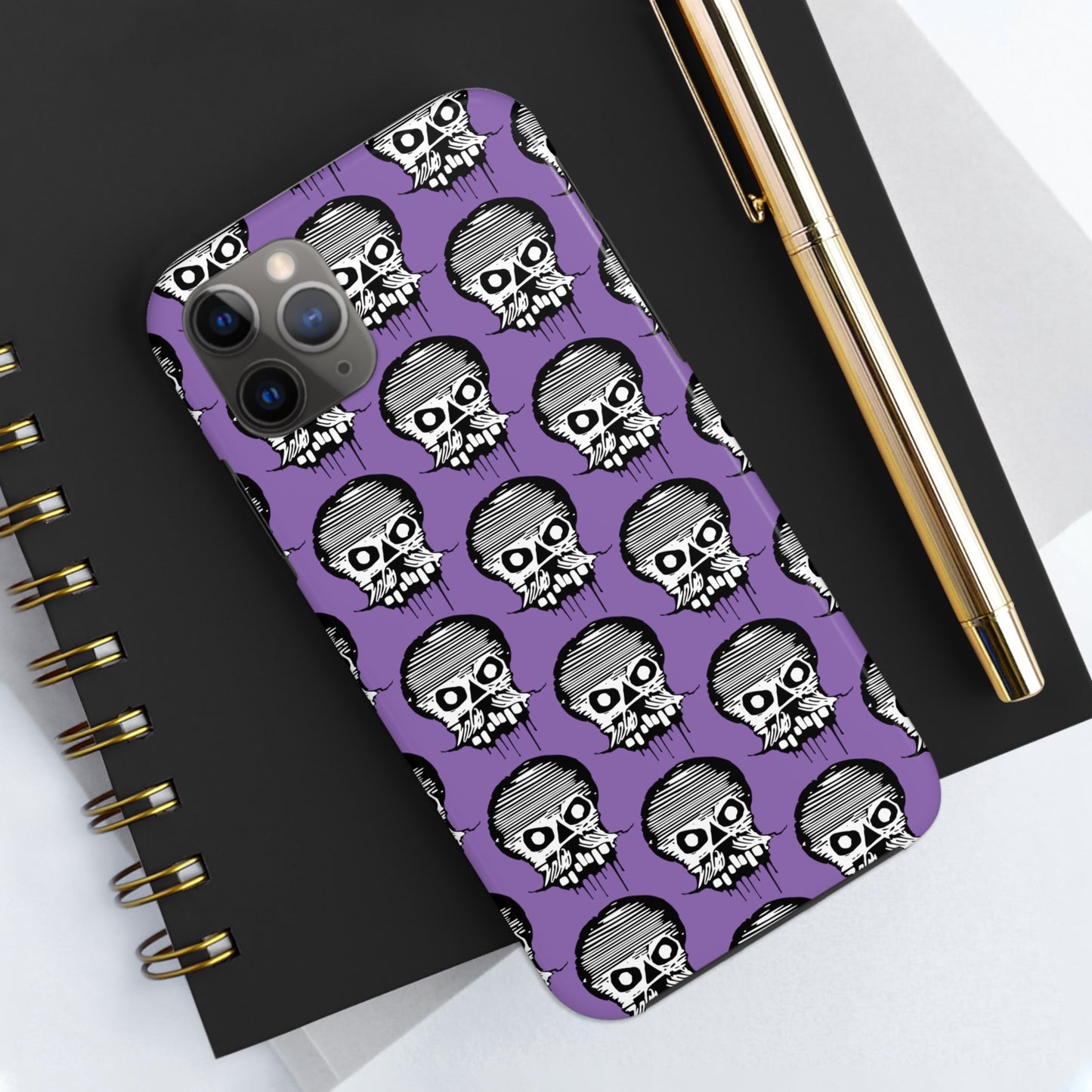 Skull Purple Tough Phone Case