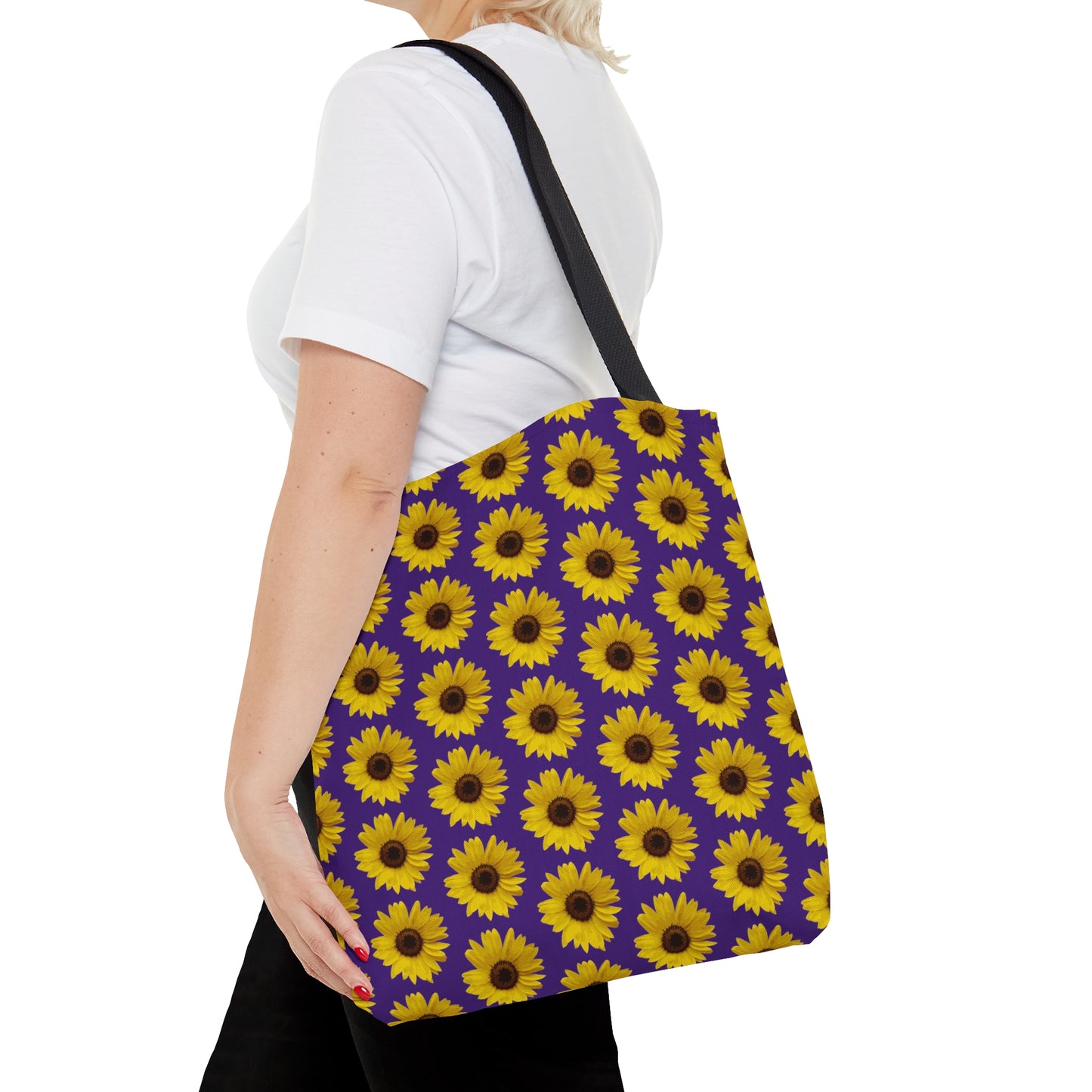 Sunflower Purple Tote Bag