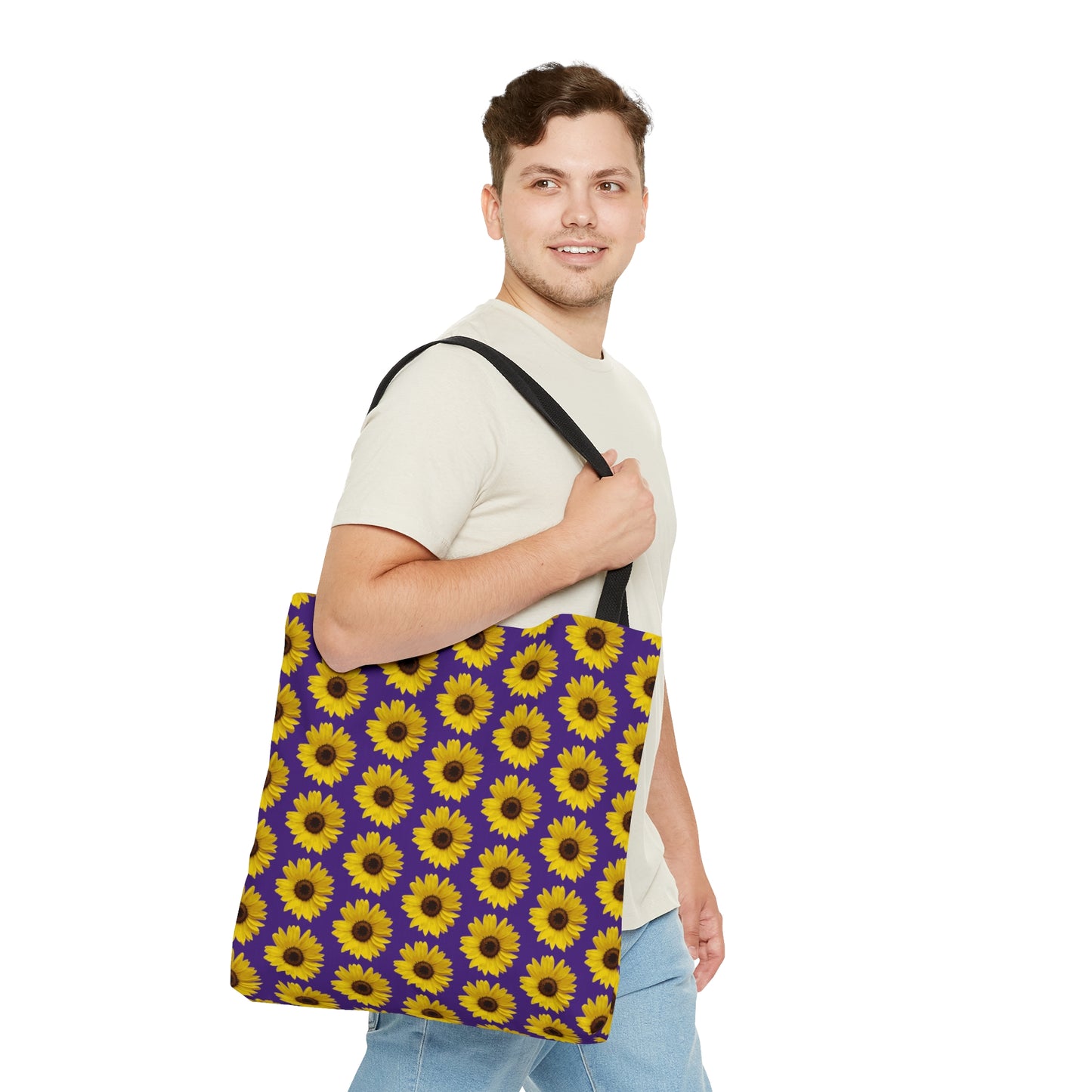 Sunflower Purple Tote Bag