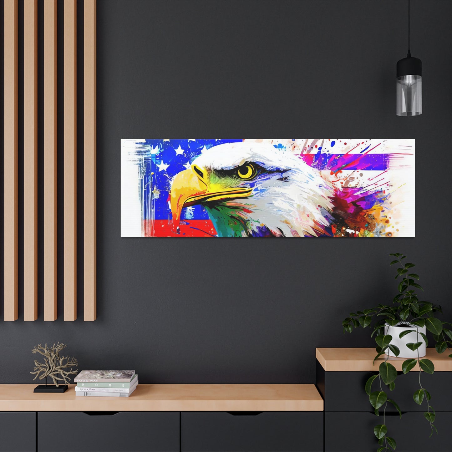 American Eagle Flag  - Canvas Wall Art