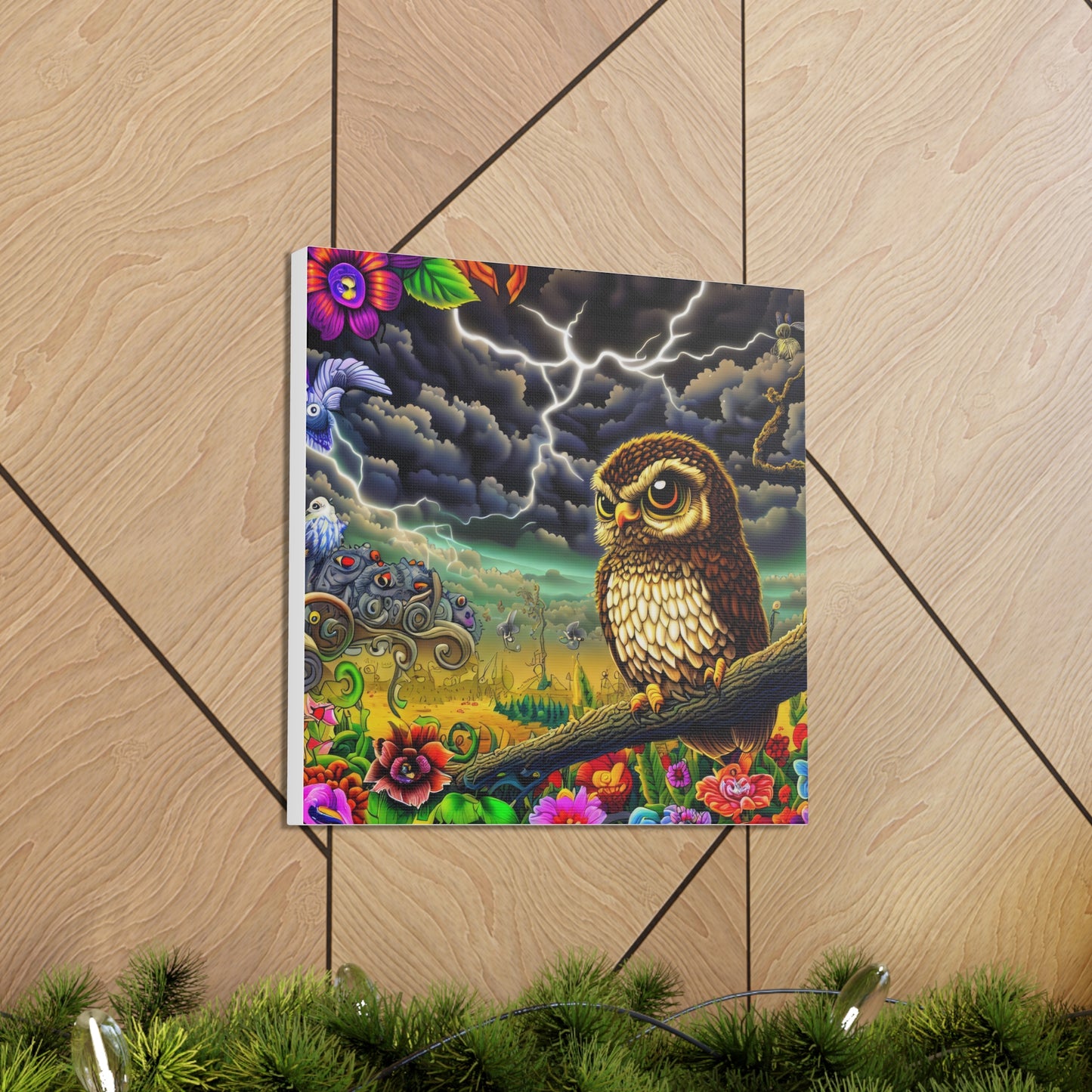 Oklahoma Owl - Canvas Wall Art