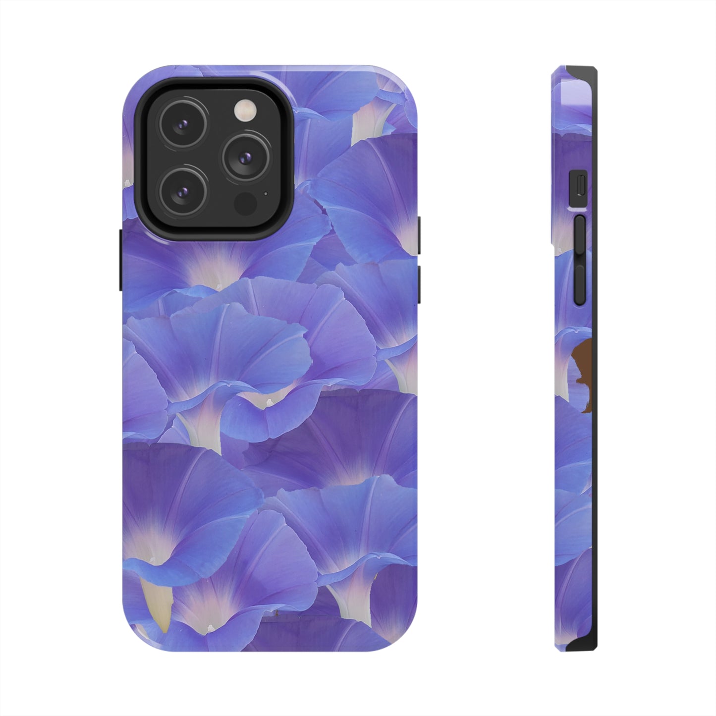 Blue Morning Glory Layers Tough Phone Case