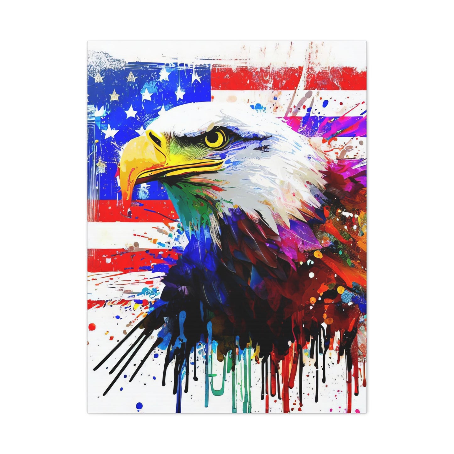 American Eagle Flag  - Canvas Wall Art