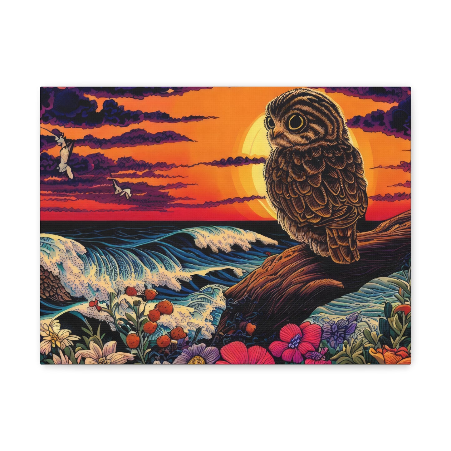 Wisconsin Owl  - Canvas Wall Art