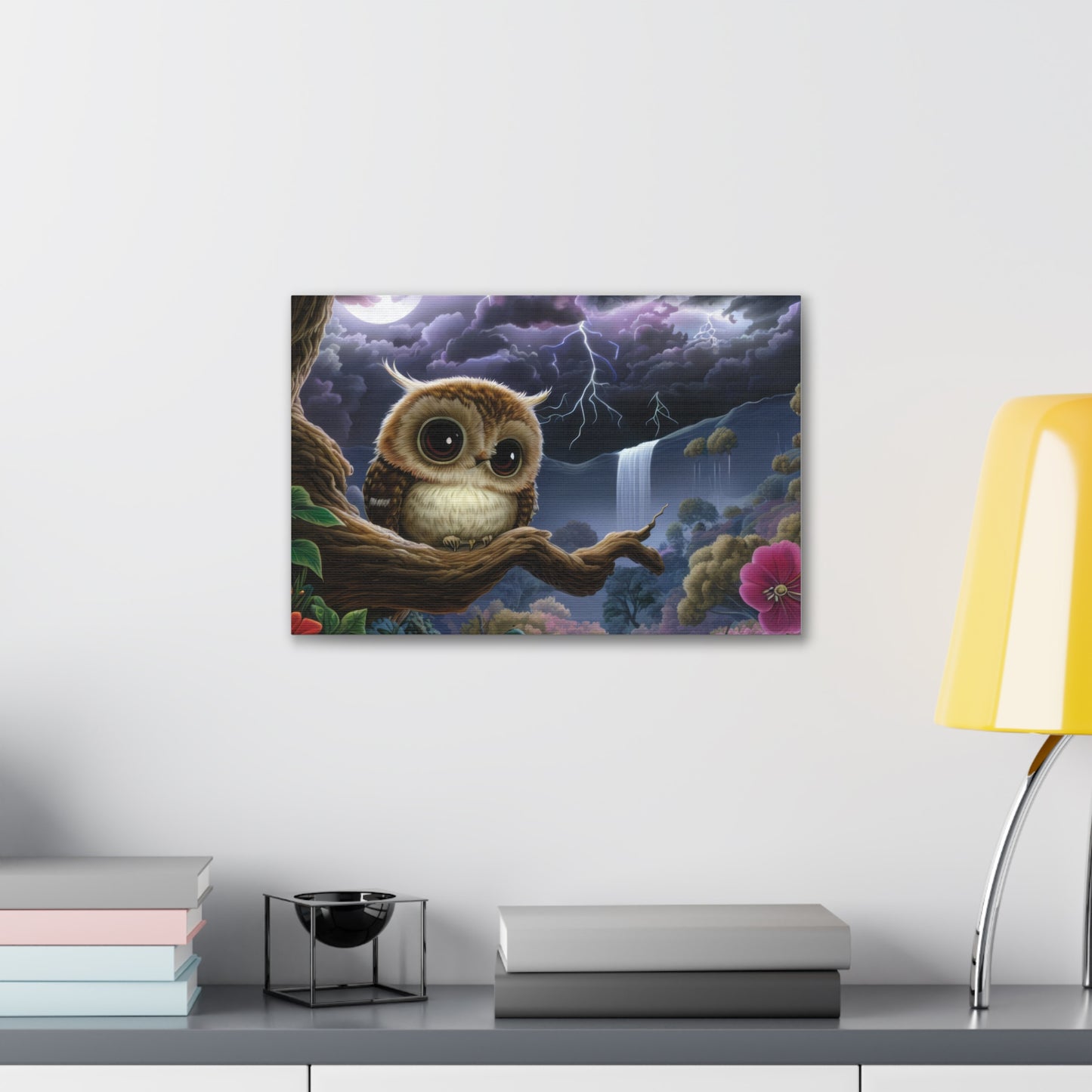 Rhode Island Owl - Canvas Wall Art