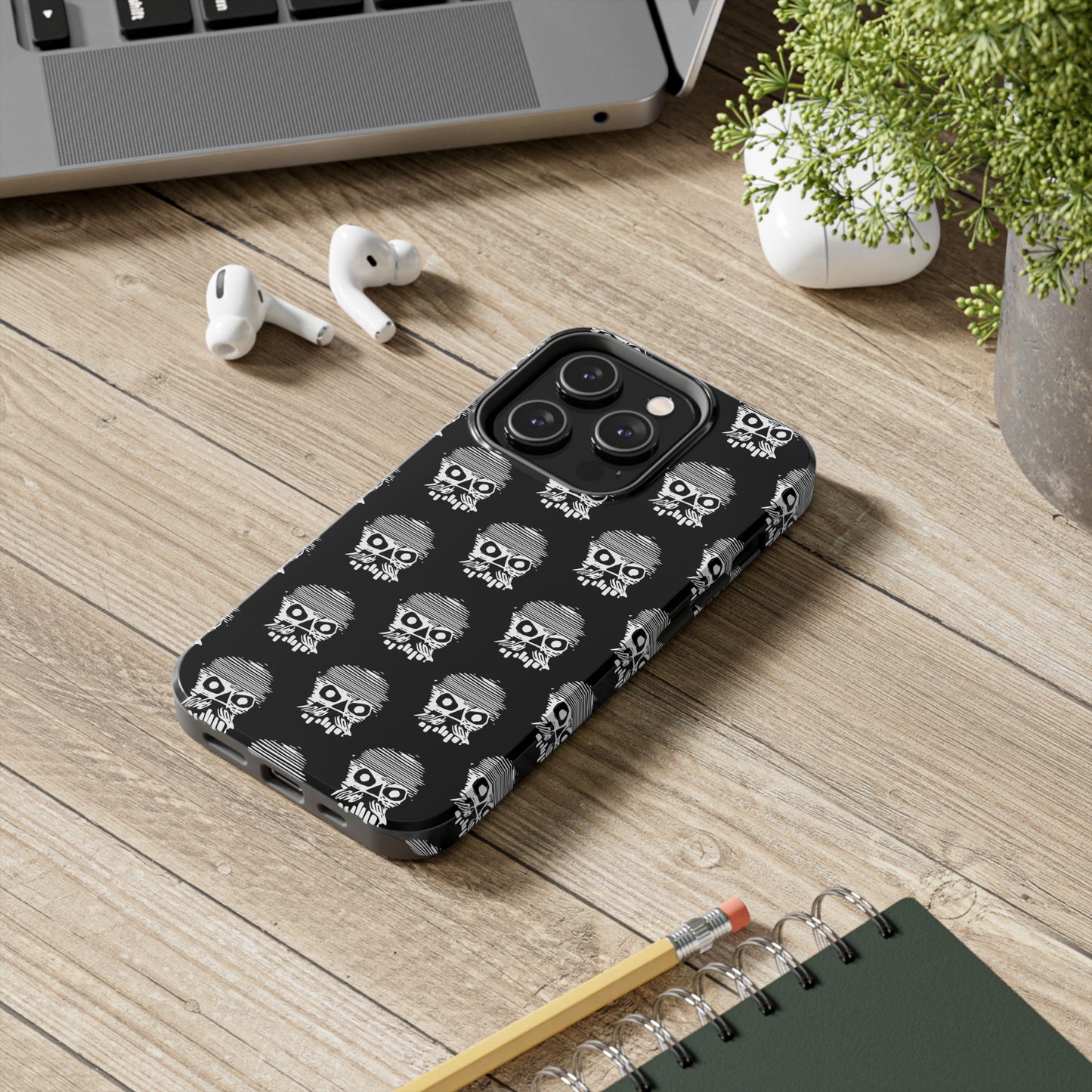 Skull Black Tough Phone Case