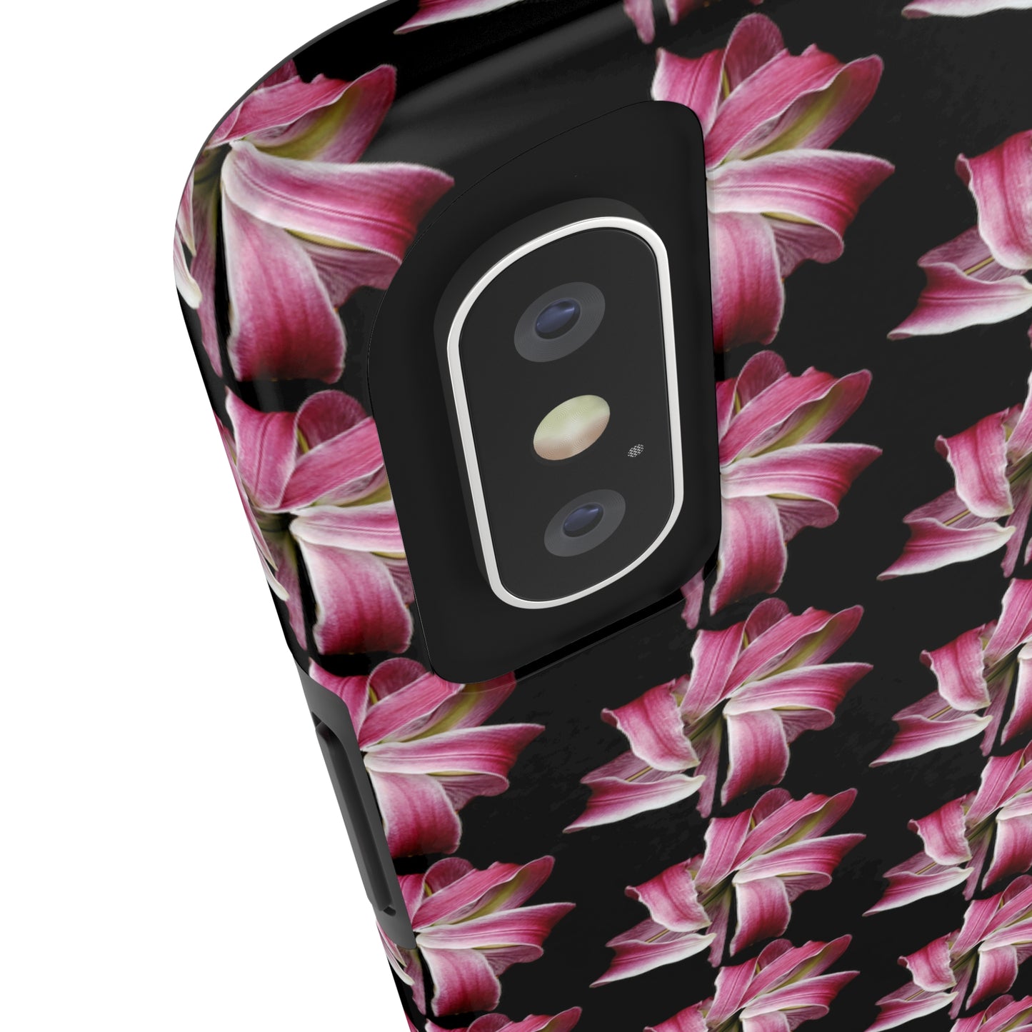 Morning Lily Black Tough Phone Case