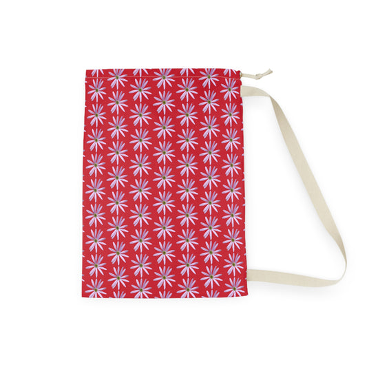 Aster Red Laundry Bag
