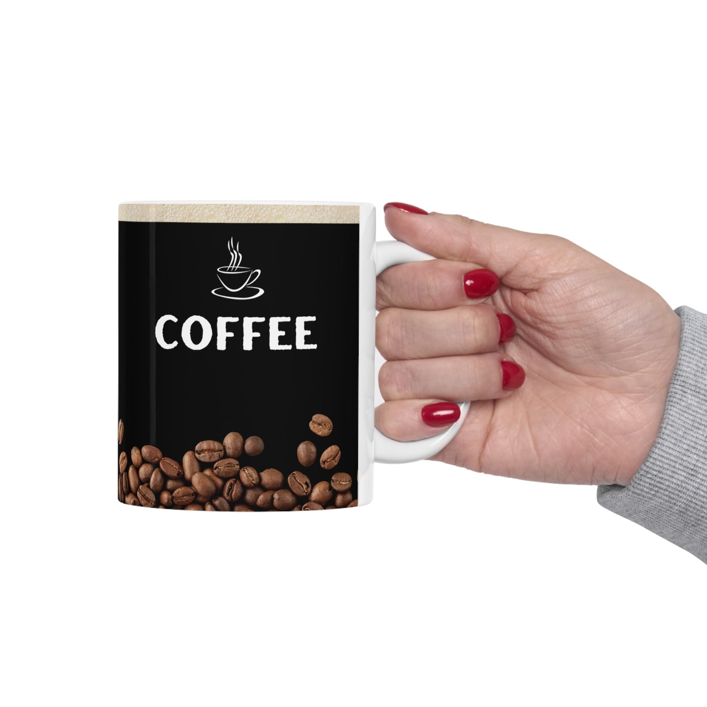 Black Coffee Mug 11oz - Plain