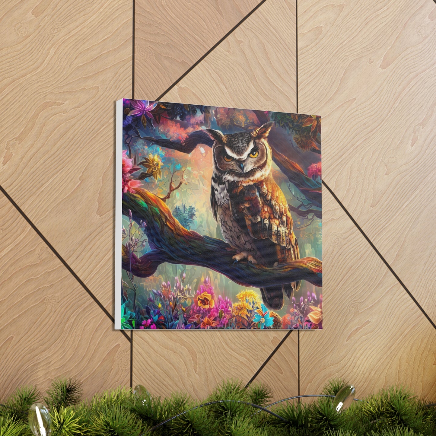 South Dakota Owl - Canvas Wall Art