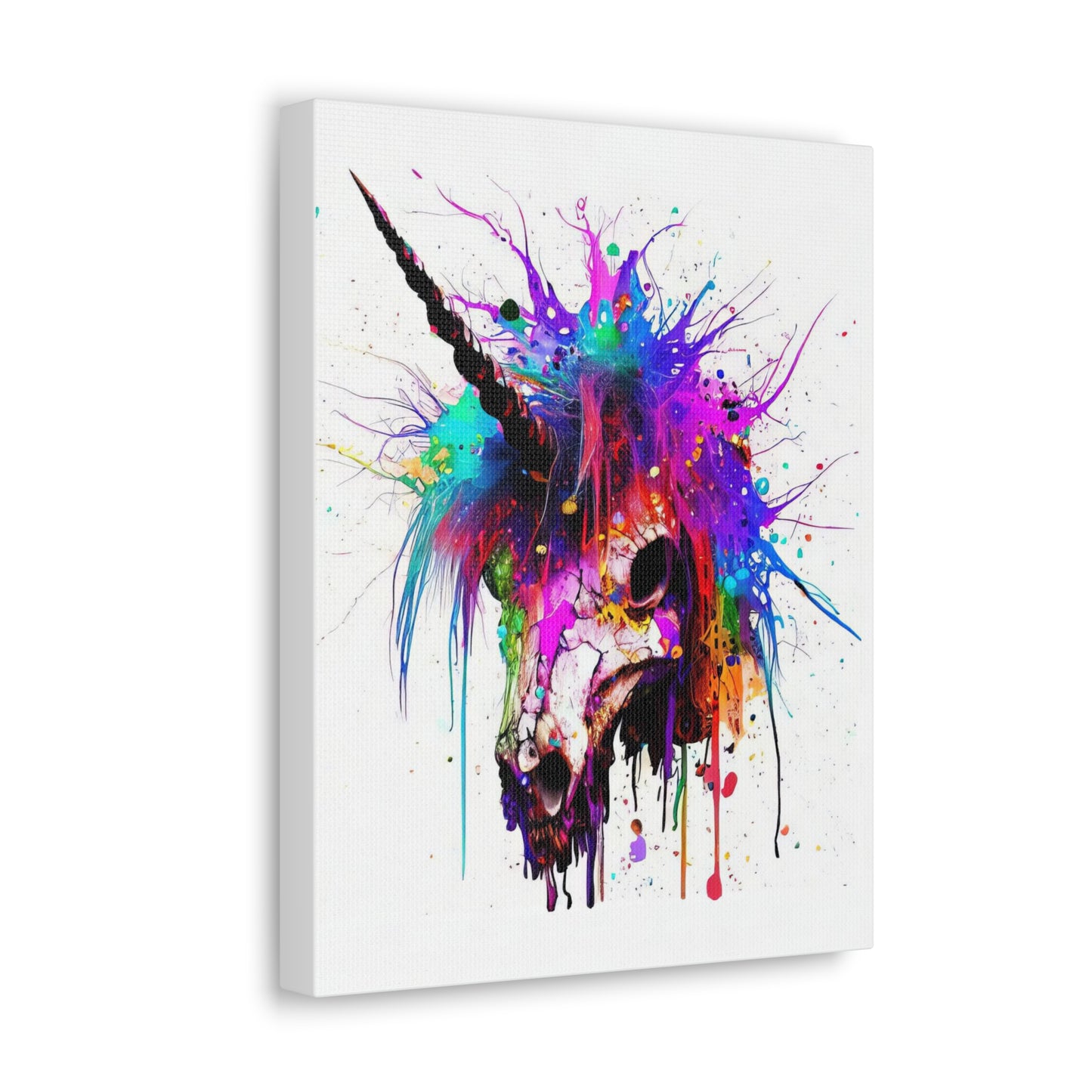 Unicorn Skull - Canvas Wall Art