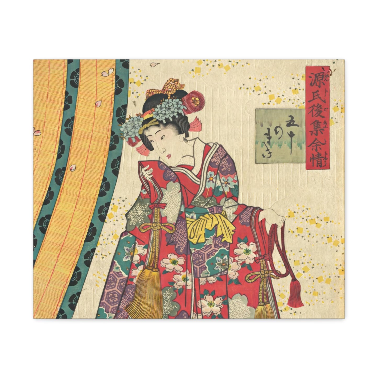 Utagawa Kunisada - Parody of the Third Princess and Kashiwagi Wall Art