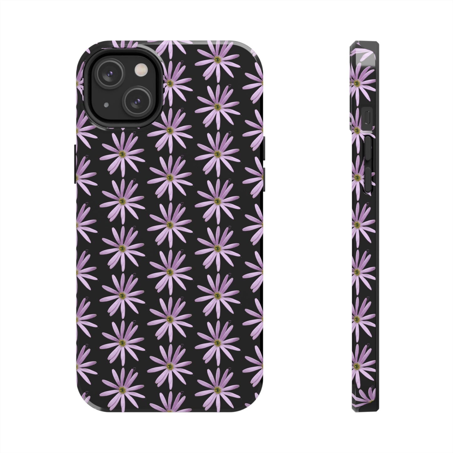 Aster Black Tough Phone Case