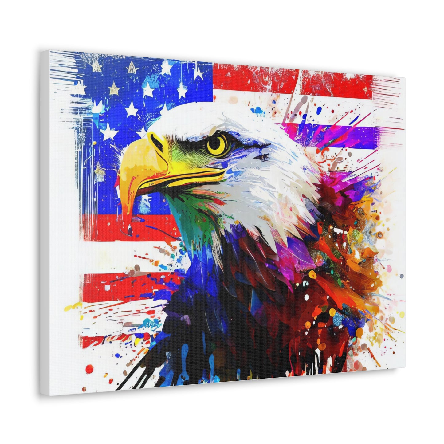 American Eagle Flag  - Canvas Wall Art