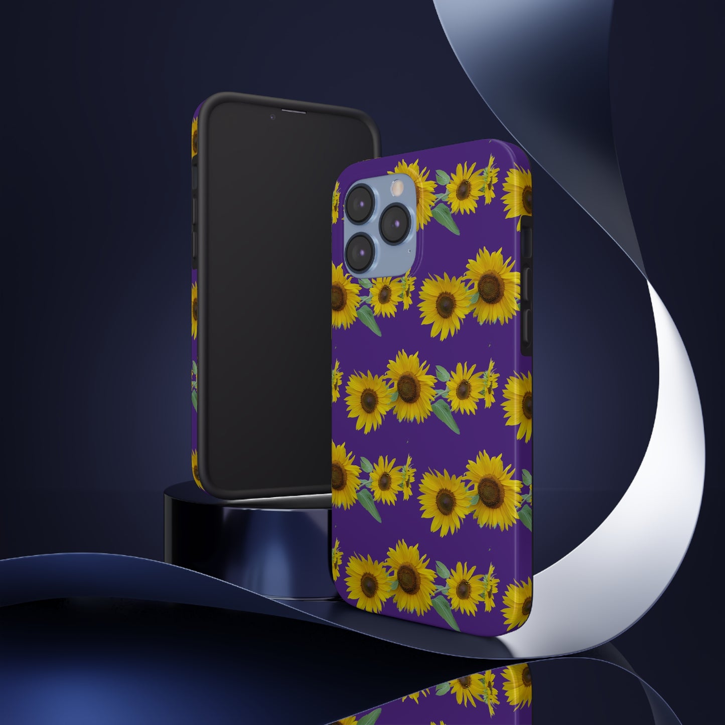 Sunflower Cluster Purple Tough Phone Case