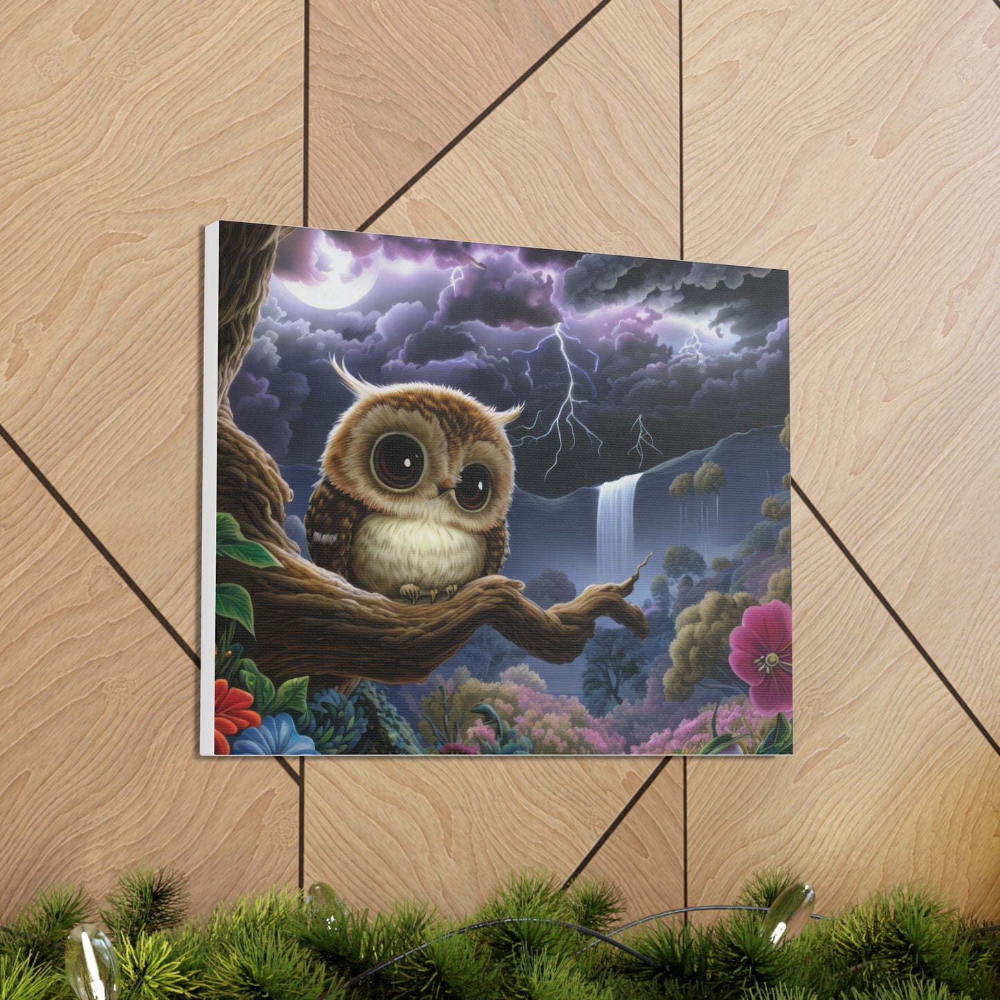 Rhode Island Owl - Canvas Wall Art