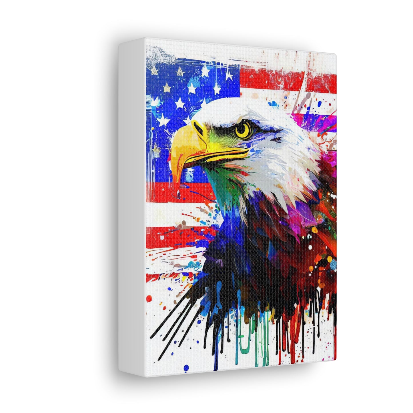 American Eagle Flag  - Canvas Wall Art