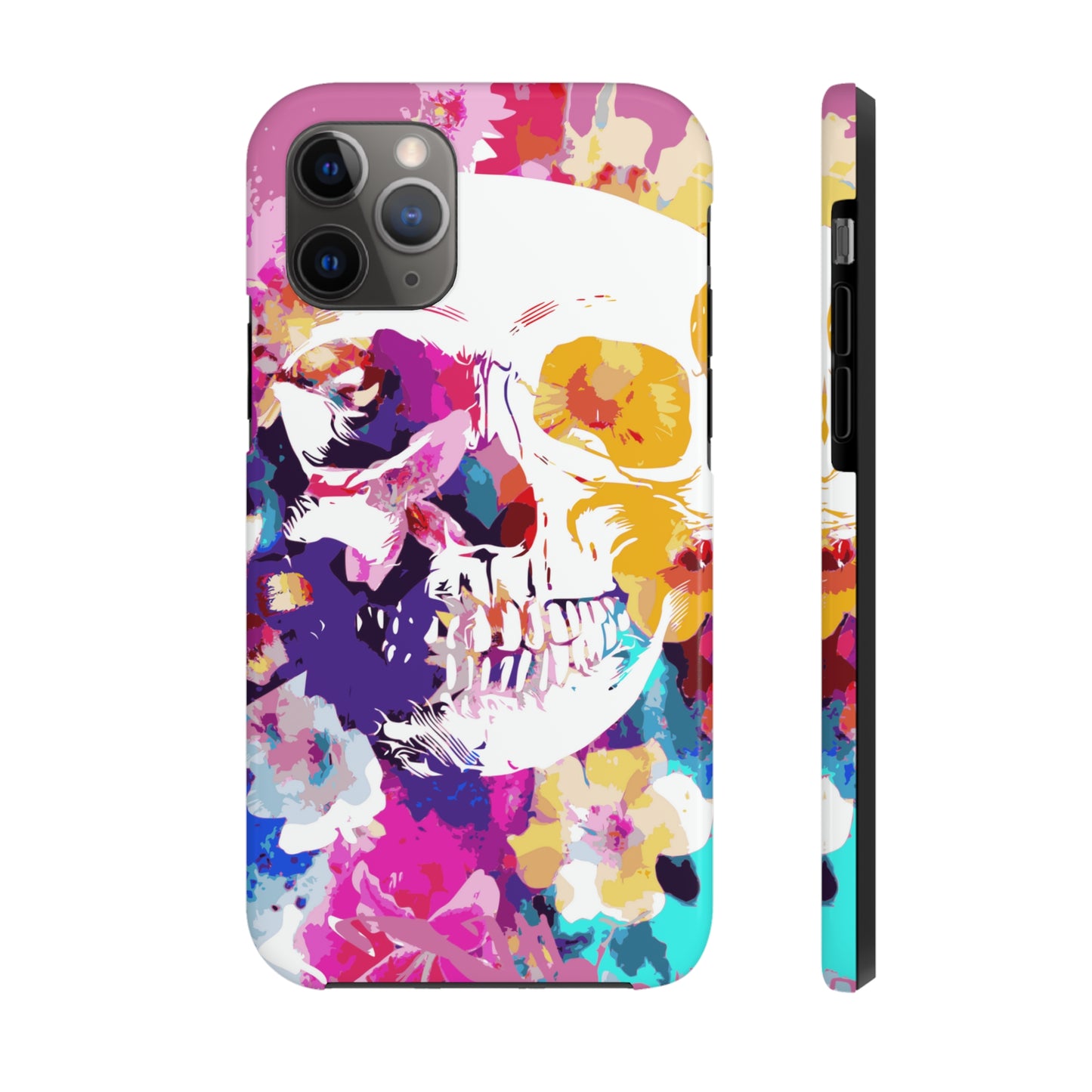 Skull and Bloom Tough Phone Case