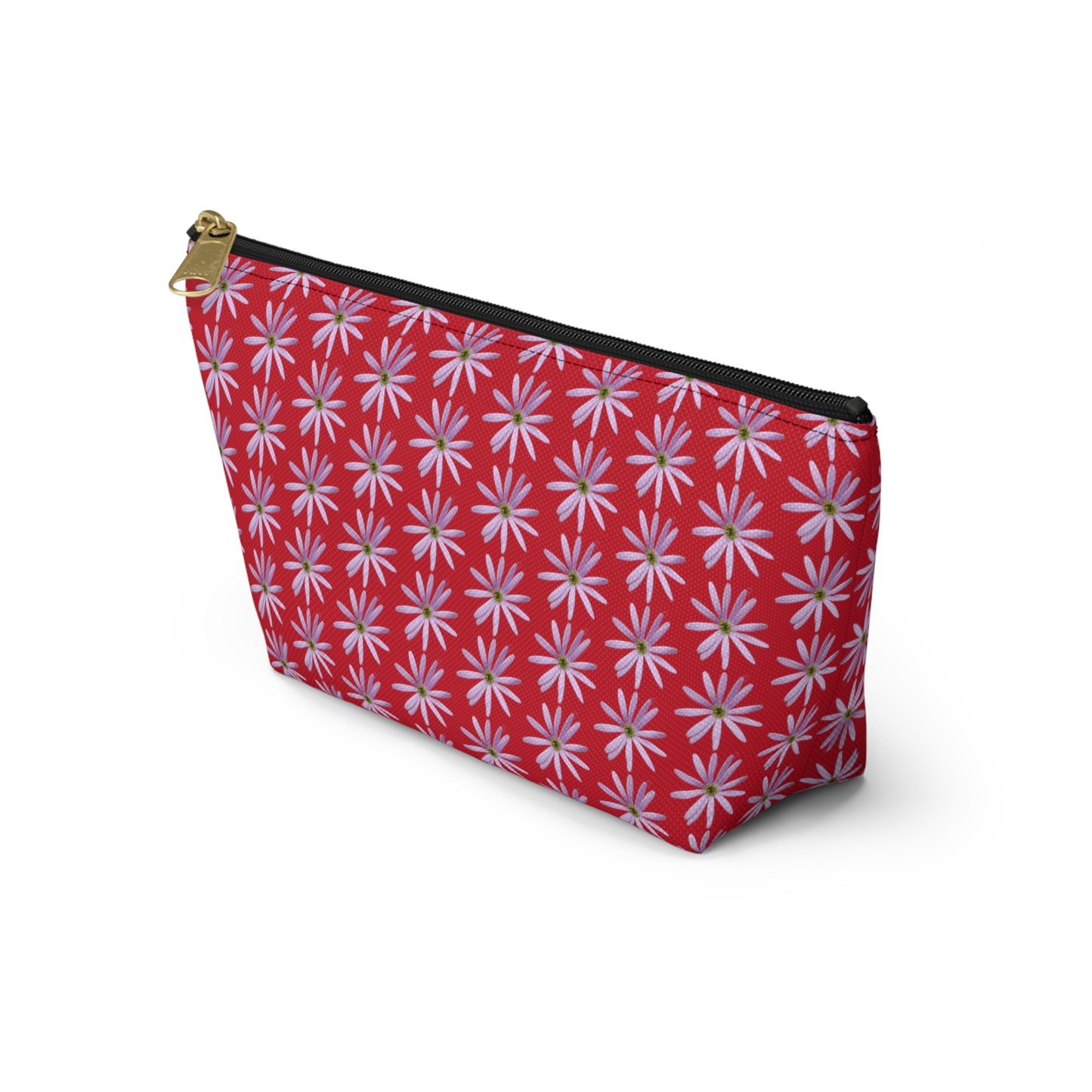 Aster Flower Accessory Pouch w T-bottom