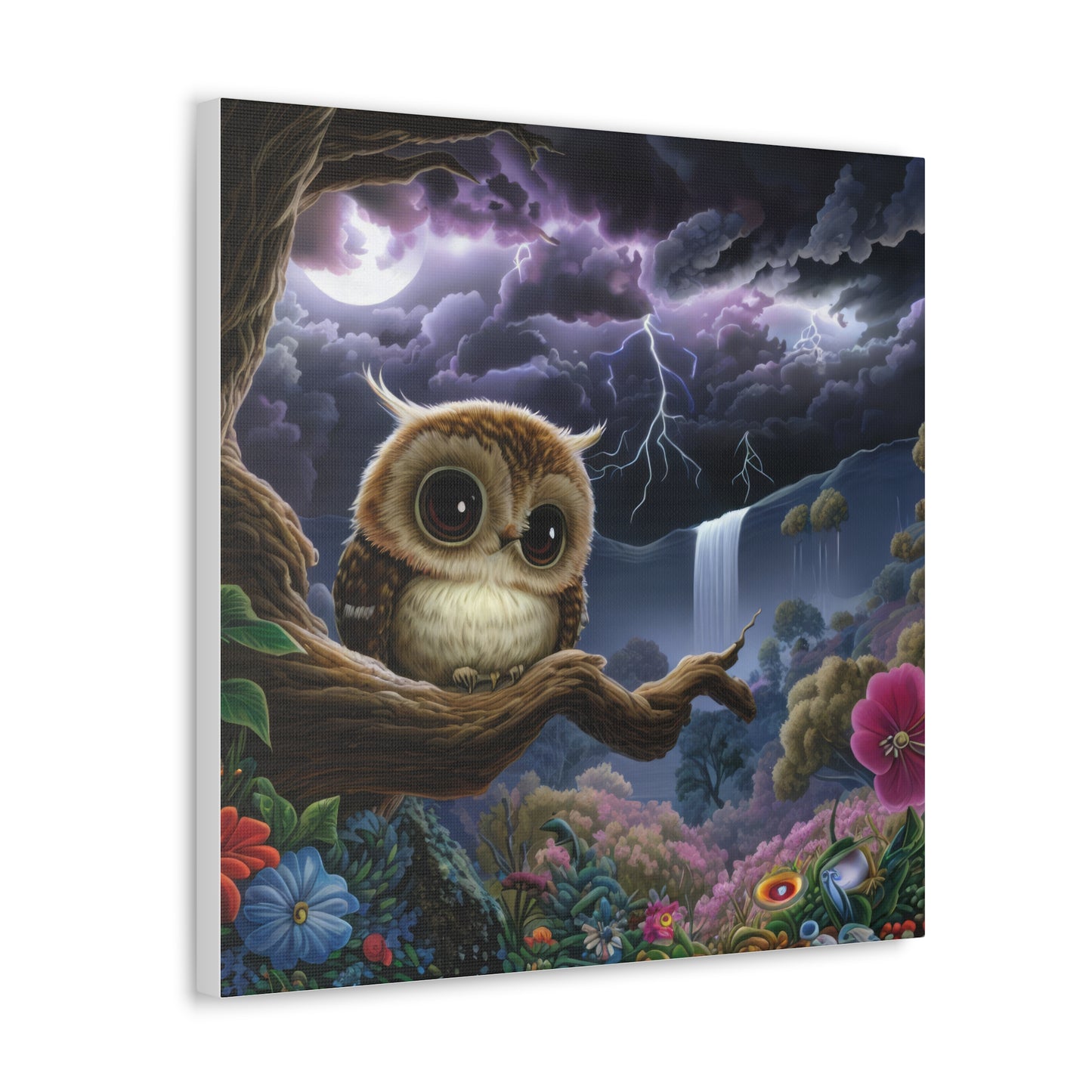 Rhode Island Owl - Canvas Wall Art