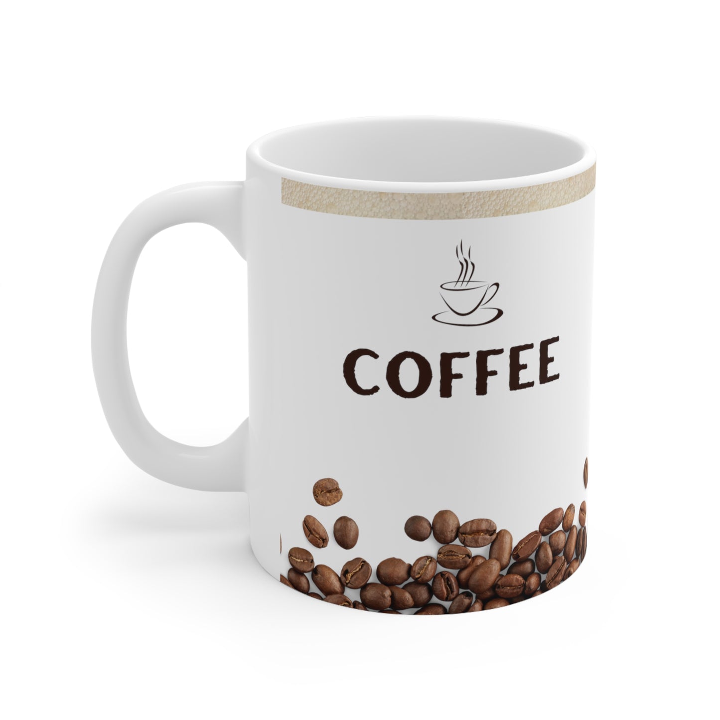 White Coffee Mug 11oz - Plain