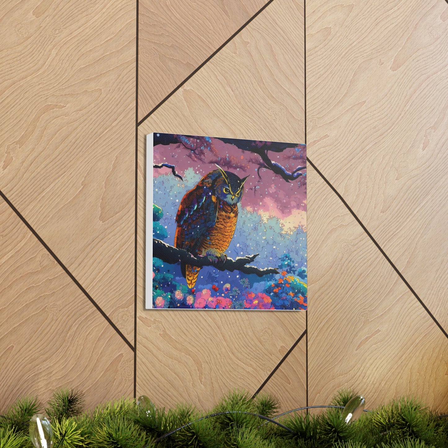 New Mexico Owl  - Canvas Wall Art