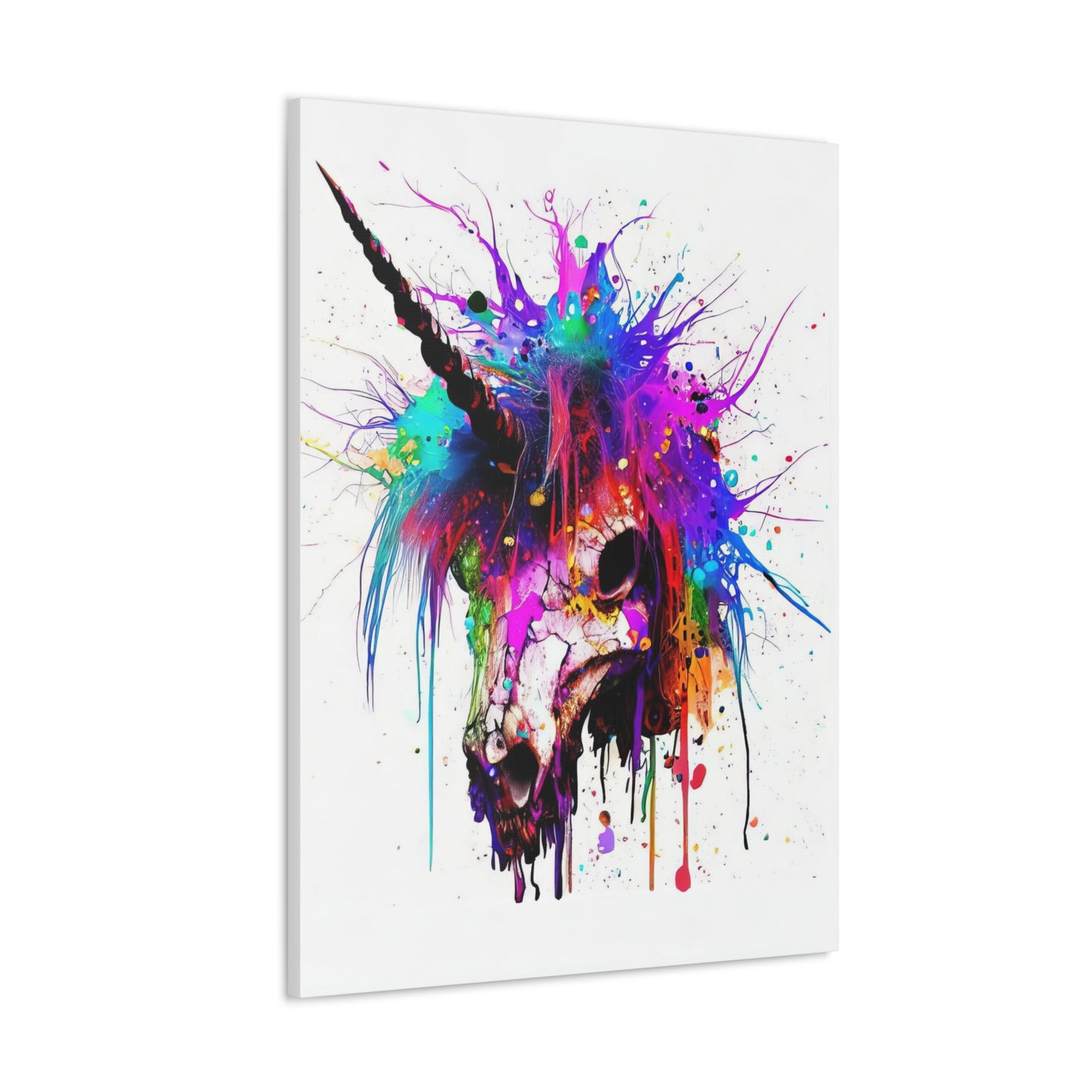 Unicorn Skull - Canvas Wall Art