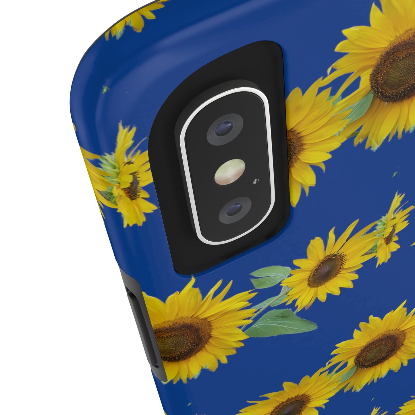 Sunflower Cluster Blue Tough Phone Case