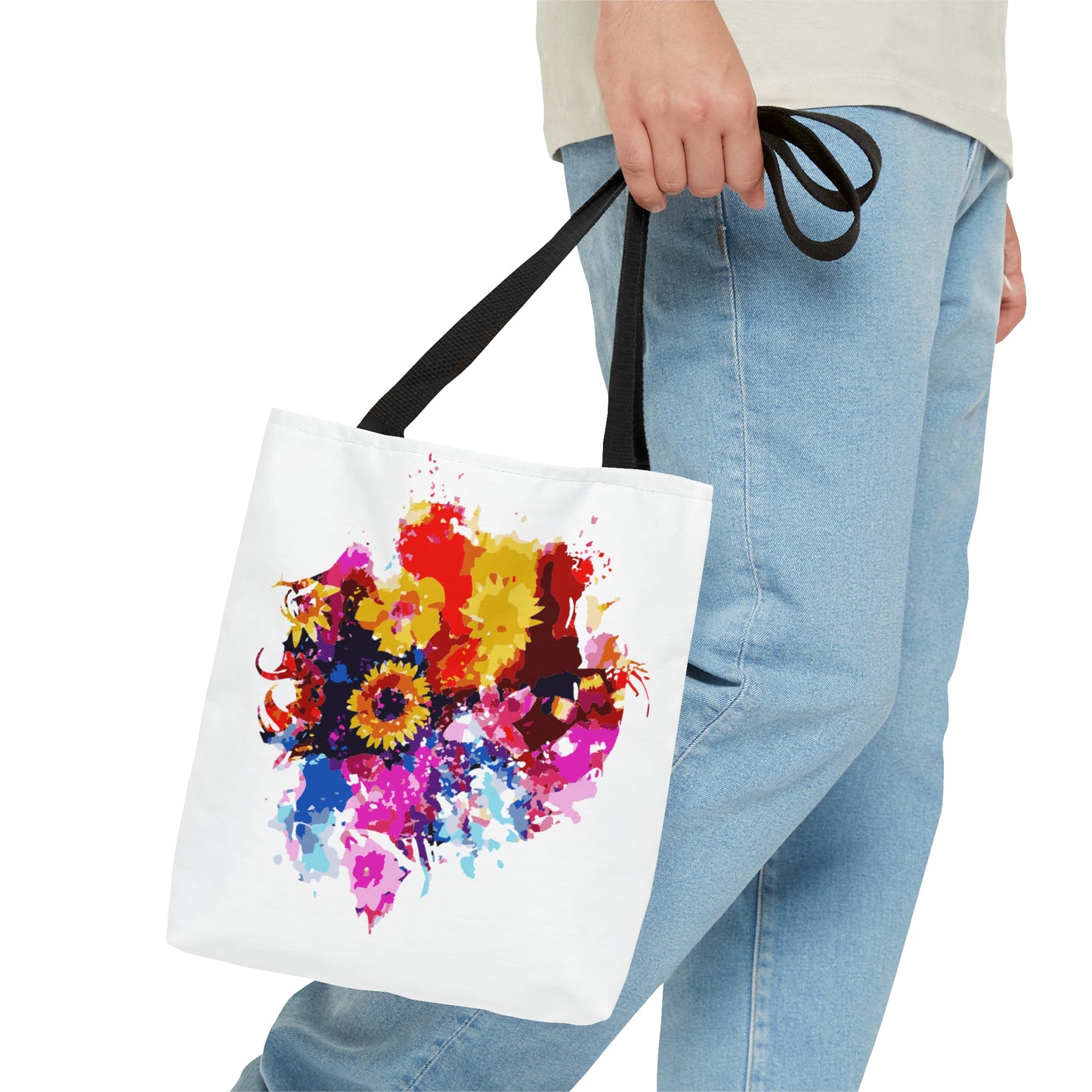 Floral Symphony Tote Bag