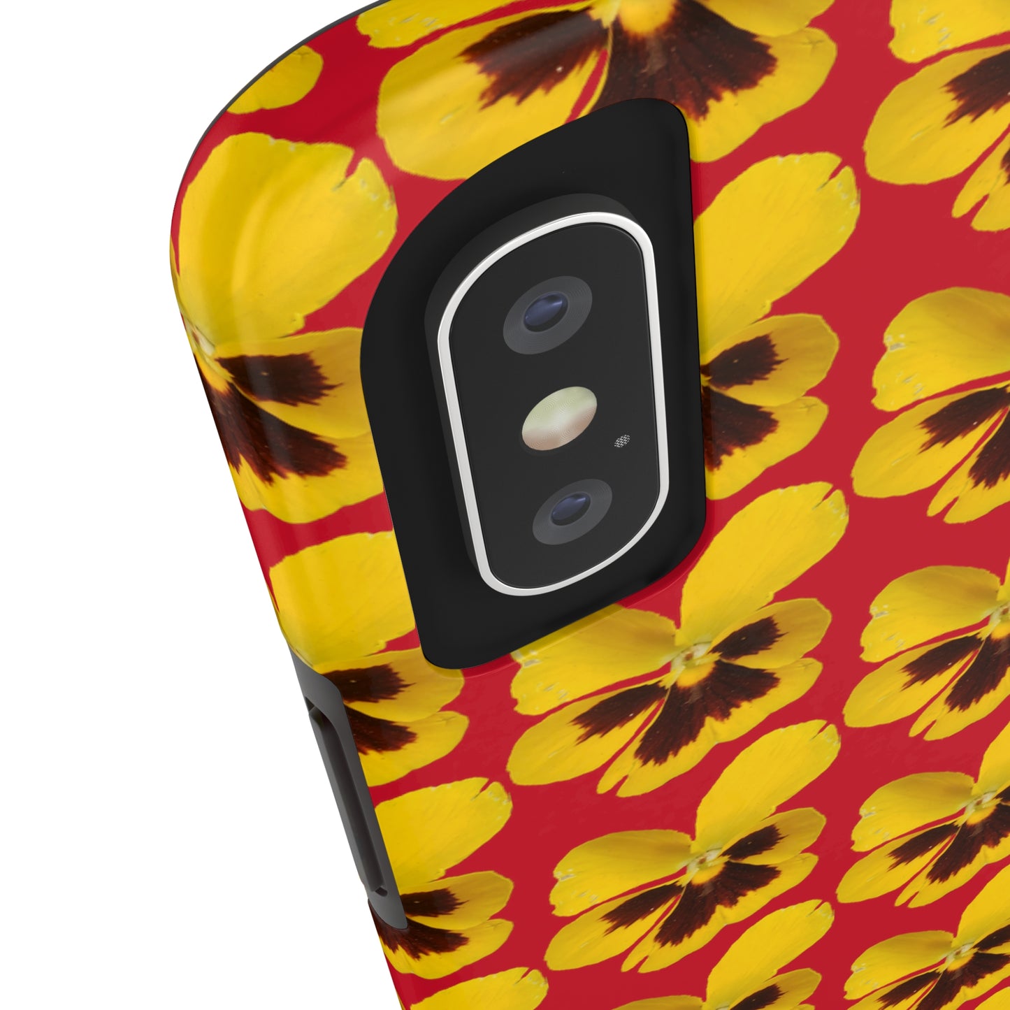 Yellow Pansy Red Tough Phone Case