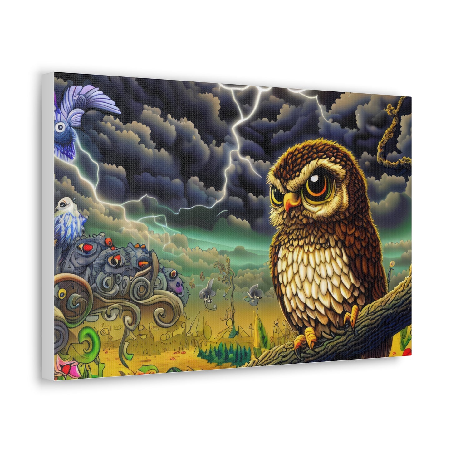 Oklahoma Owl - Canvas Wall Art