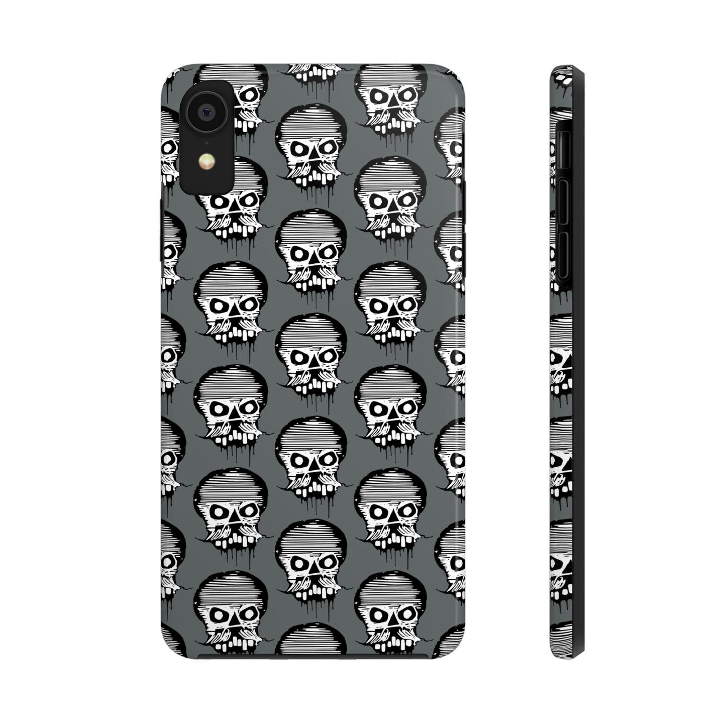 Skull Grey Tough Phone Case