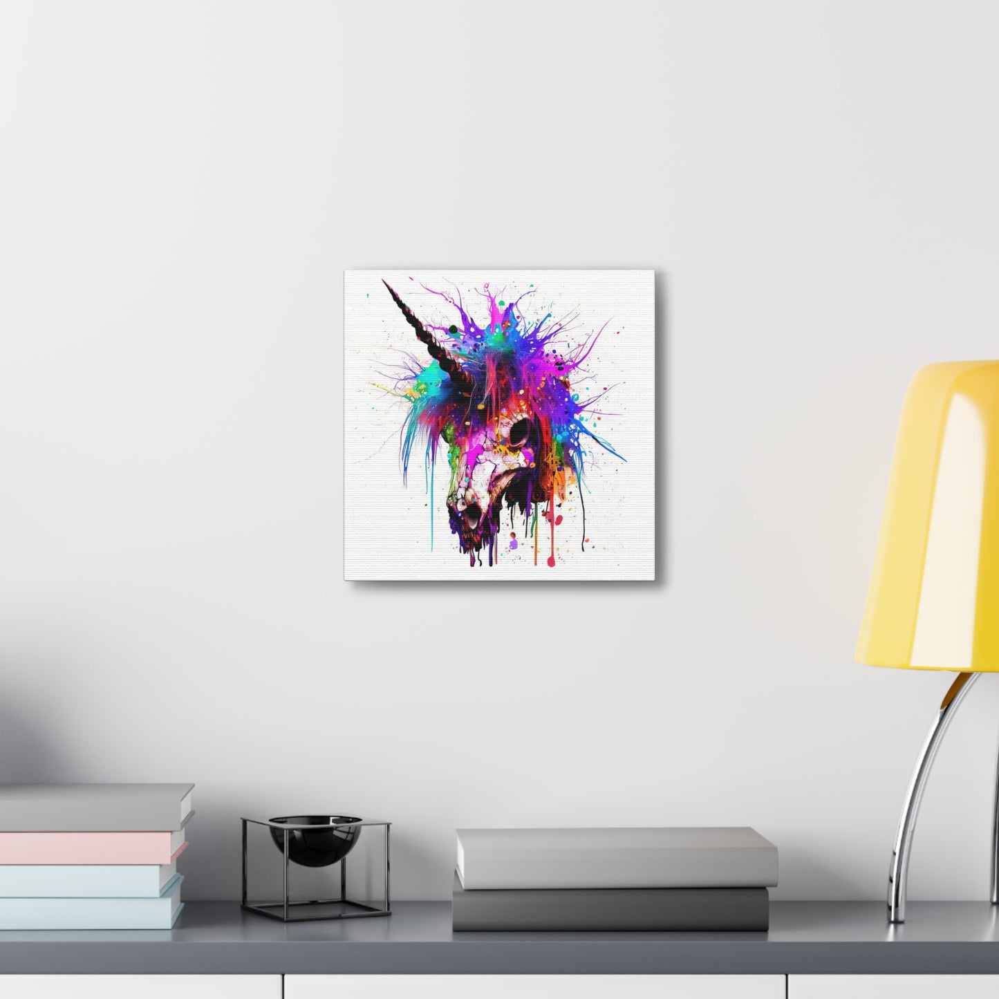 Unicorn Skull - Canvas Wall Art