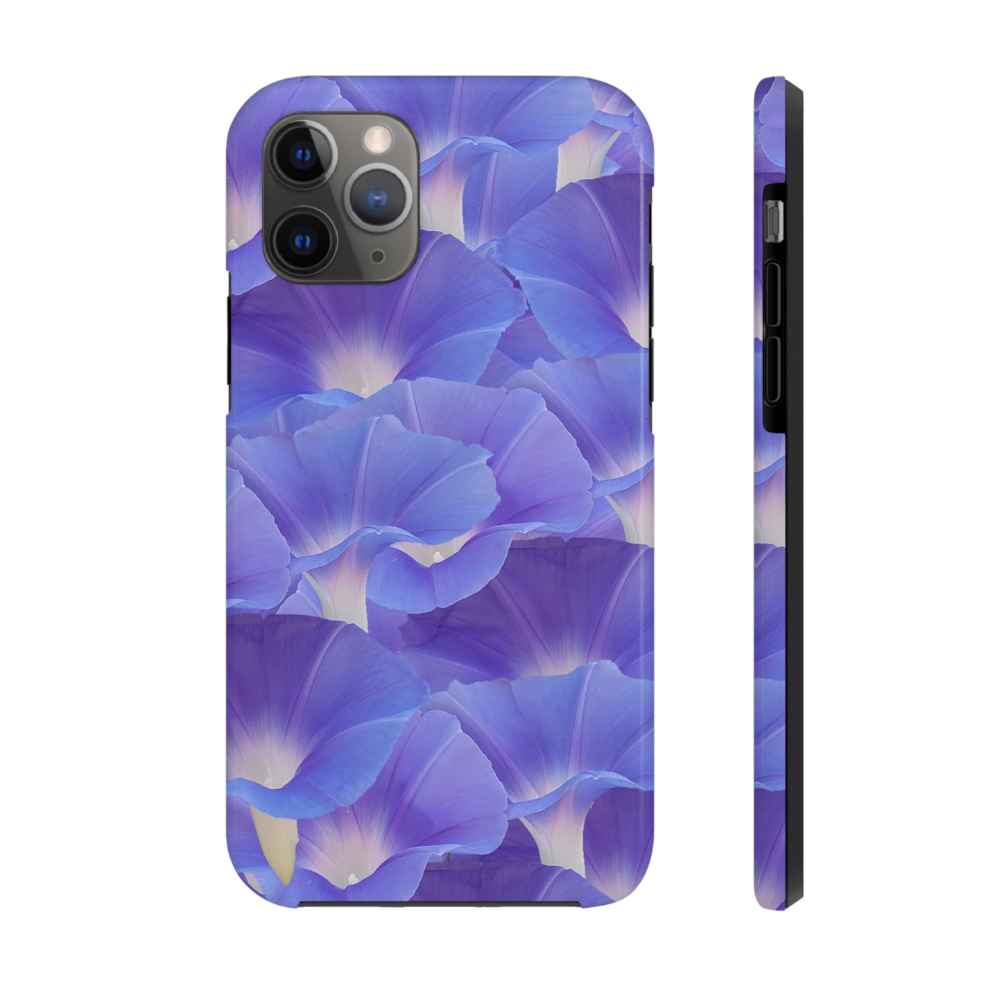 Blue Morning Glory Layers Tough Phone Case