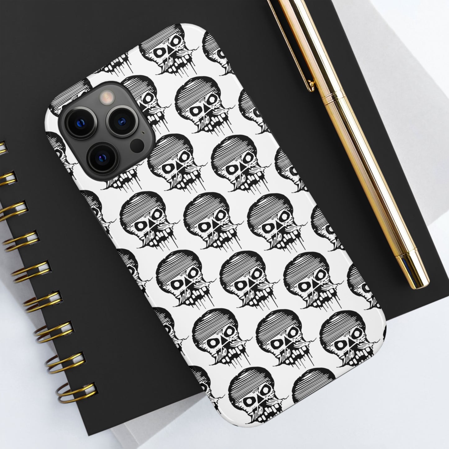 Skull White Tough Phone Case