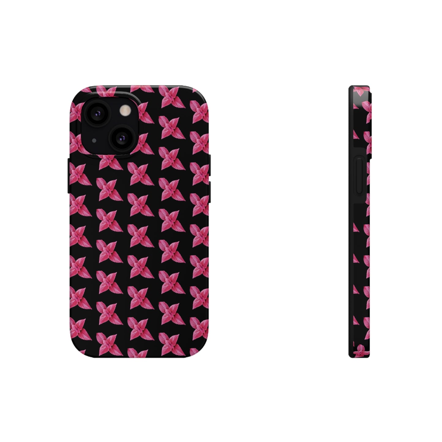 Coleus Black Tough Phone Case