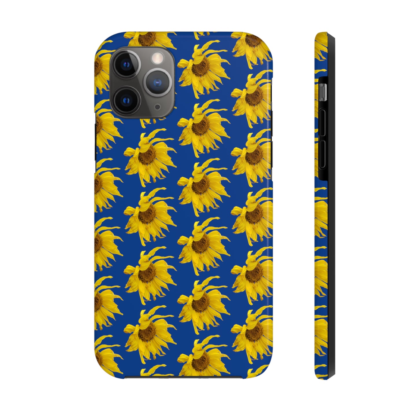 Fall Sunflower Blue Tough Phone Case