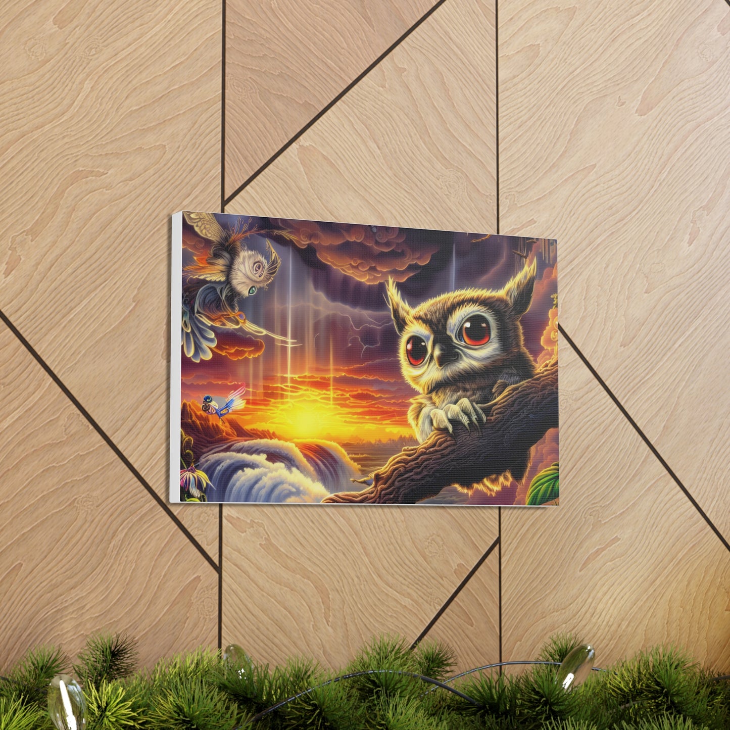 Agamemon Owl - Canvas Wall Art