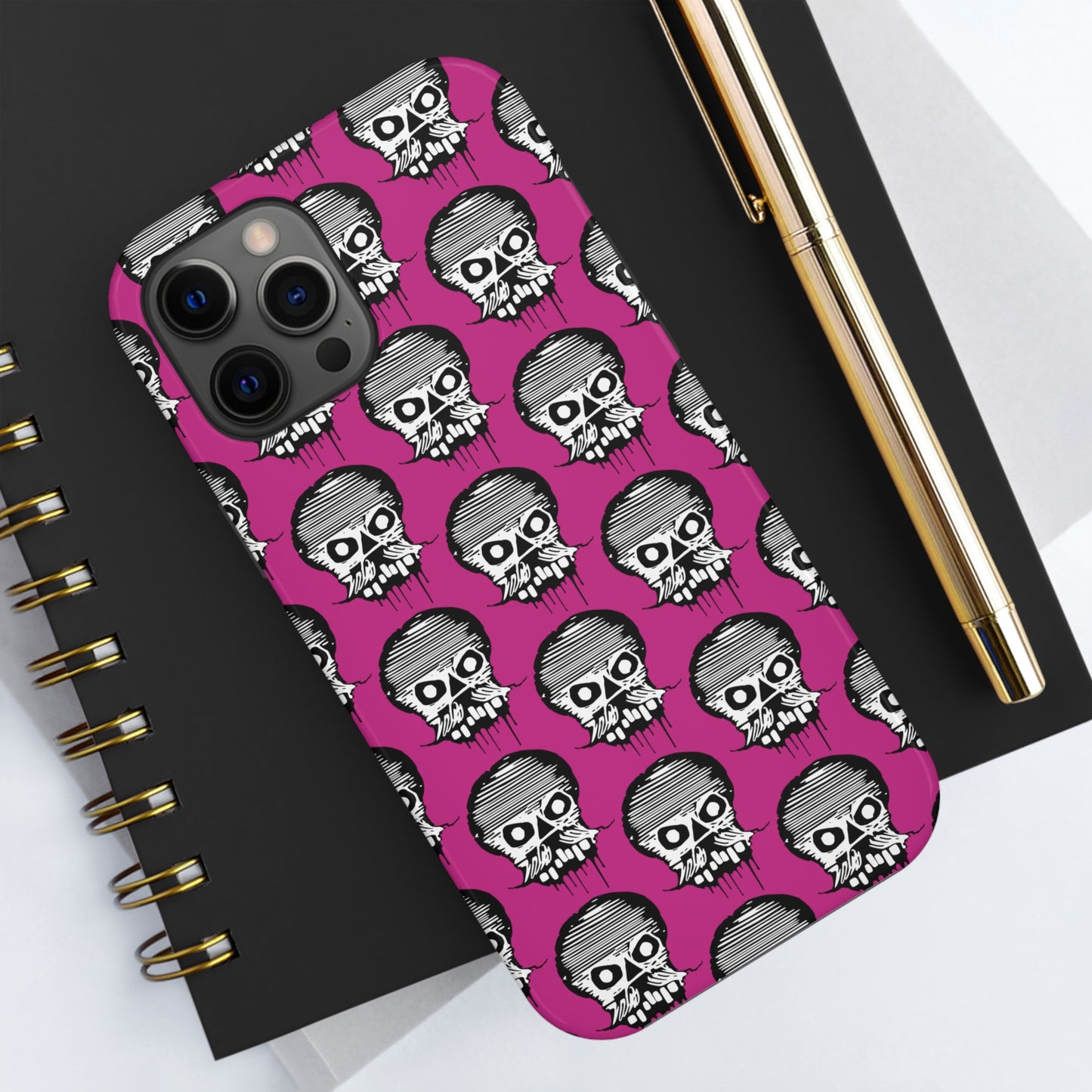 Skull Pink Tough Phone Case