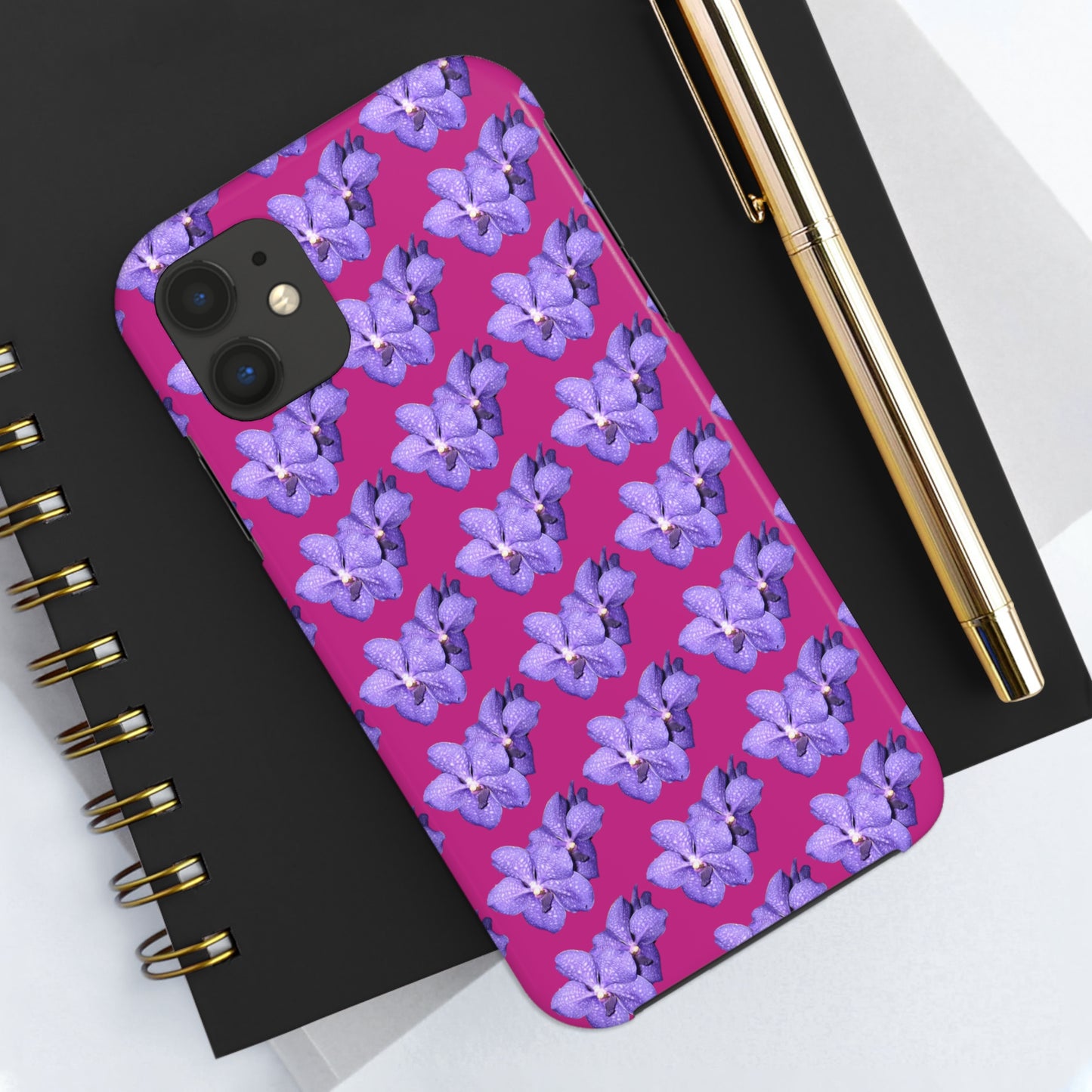 Blue Orchid Pink Tough Phone Case