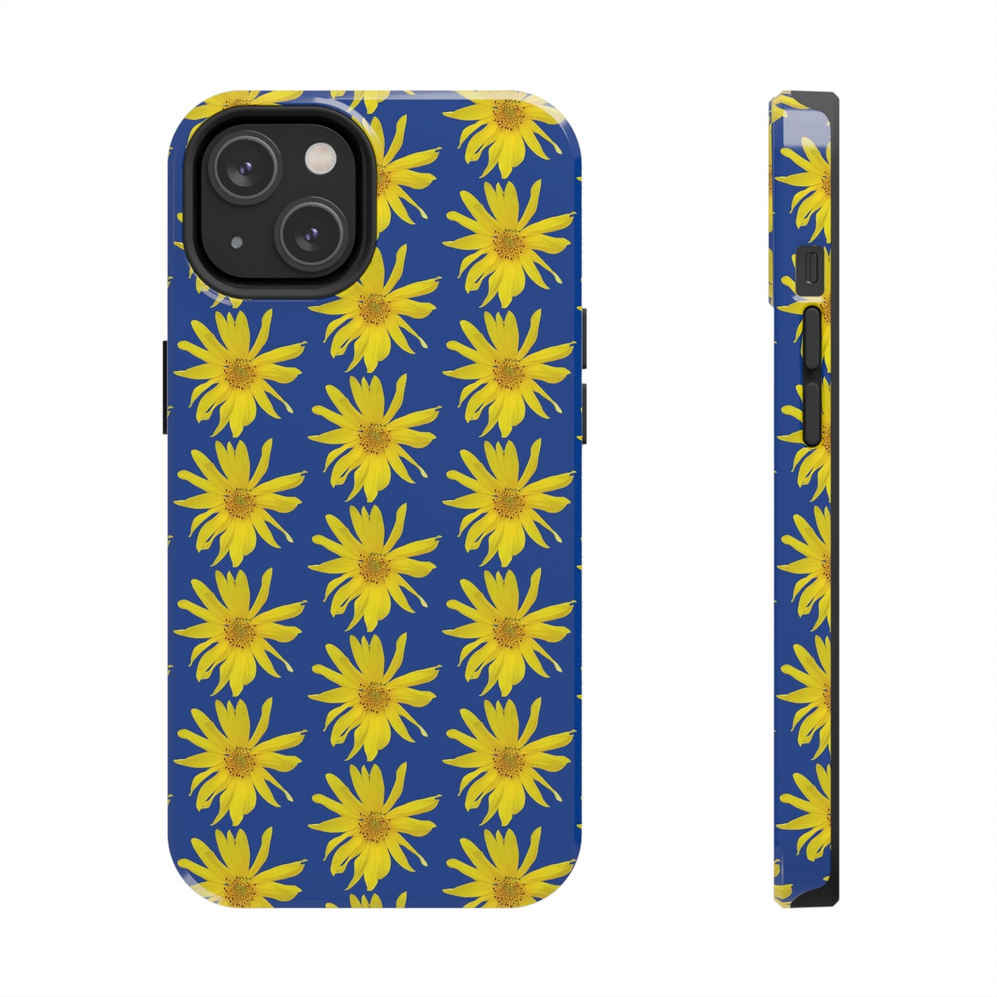 Wild Sunflower Blue Tough Phone Case