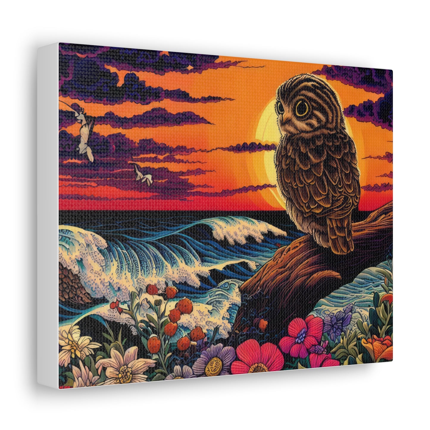 Wisconsin Owl  - Canvas Wall Art