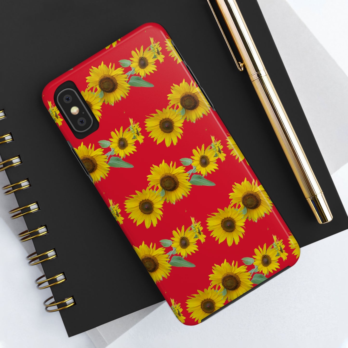 Sunflower Cluster RedTough Phone Case