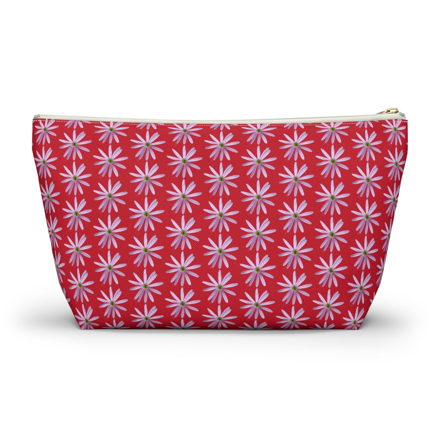 Aster Flower Accessory Pouch w T-bottom