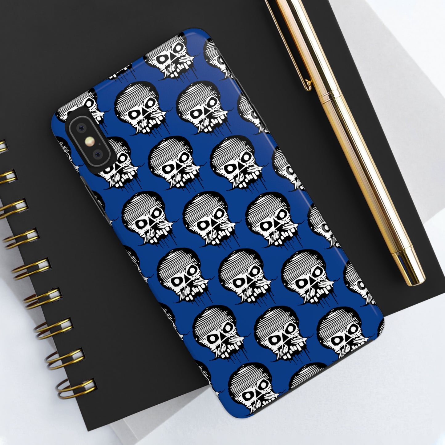 Skull Blue Tough Phone Case